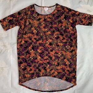 LuLaRoe fall floral tunic top XS